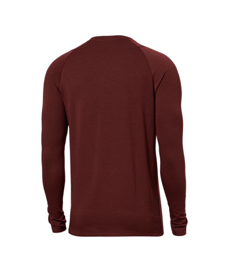 SAXX Saxx Roast Master Mid-Weight Long Sleeve Crew | Dark Brick