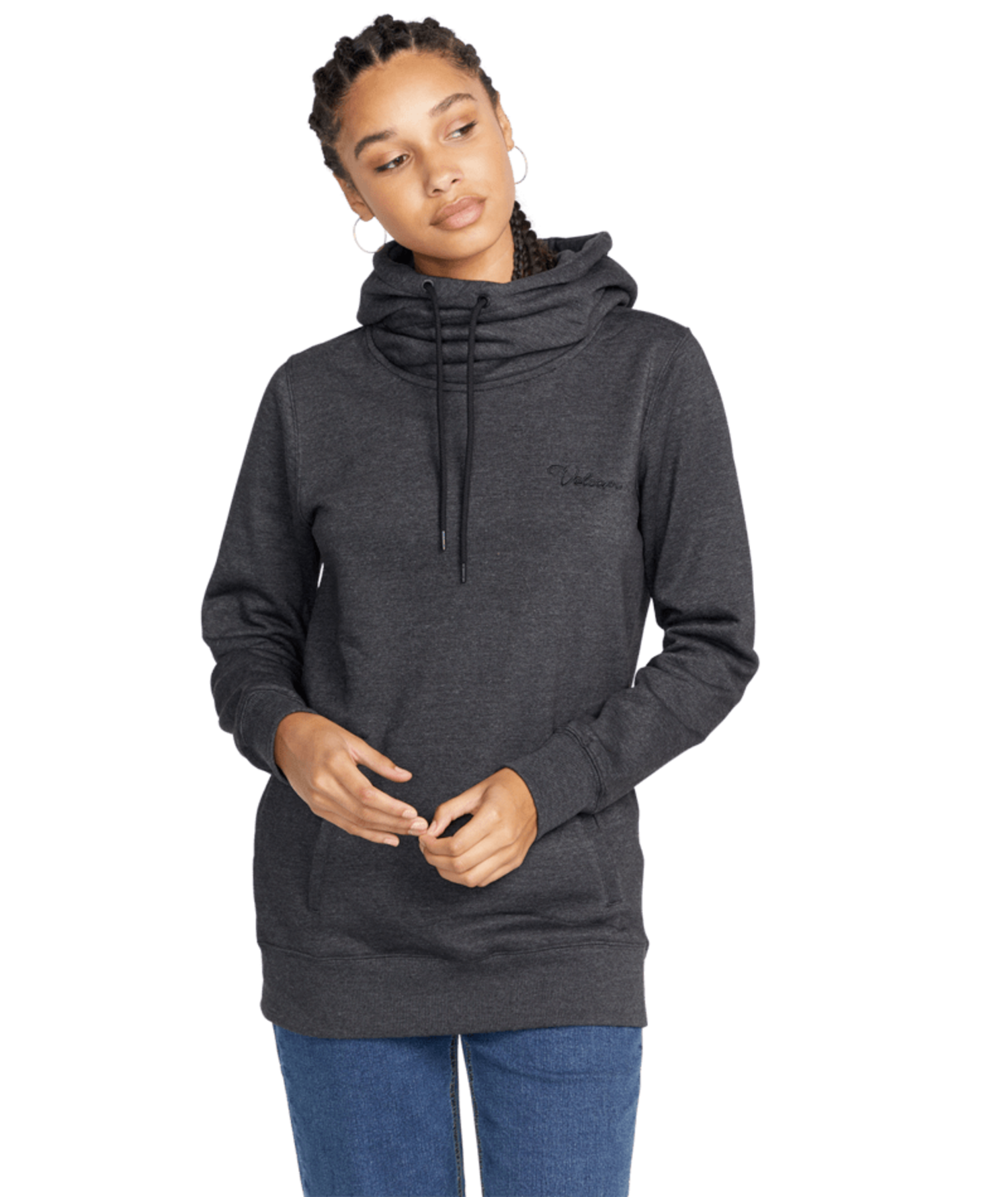 Volcom W Tower P/O Fleece W24 | Black - The Drop Rideshop