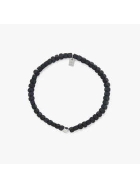 Pura Vida Pura Vida Men'S Coated Hematite Stretch Bracelet | Black