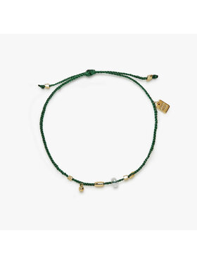 Pura Vida Pura Vida Raw Stone & Bead Gold Danity Thread Bracelet | Heather Gren