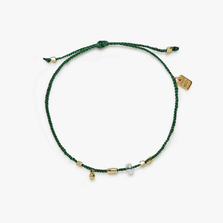 Pura Vida Pura Vida Raw Stone & Bead Gold Danity Thread Bracelet | Heather Gren