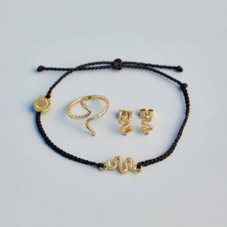 Pura Vida Pura Vida Snake Stud Earrings | Gold