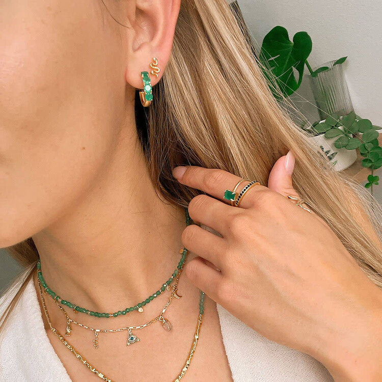 Pura Vida Pura Vida Snake Stud Earrings | Gold