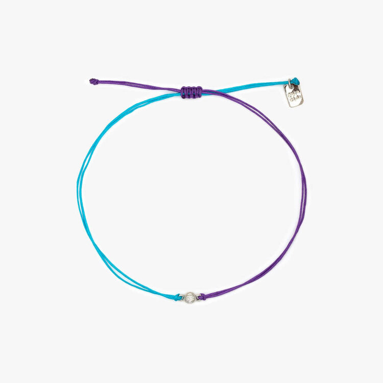 Pura Vida Pura Vida Suicide Awareness Thread Charm Bracelet | Silver