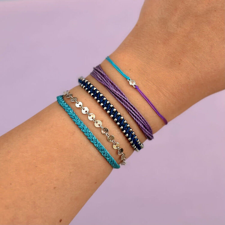 Pura Vida Pura Vida Suicide Awareness Thread Charm Bracelet | Silver