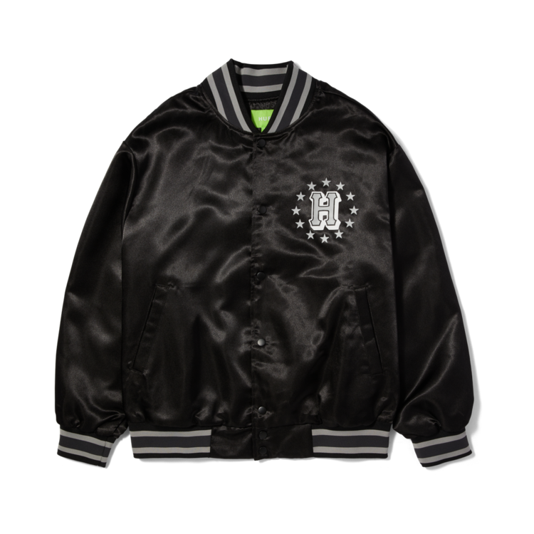 Huf Huf Galactic Stack Baseball Jacket | Black