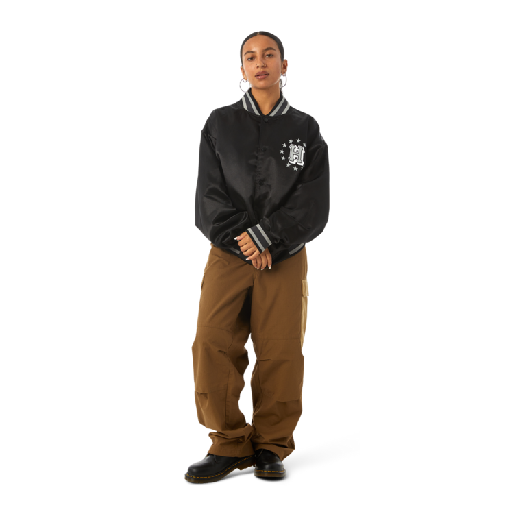 Huf Huf Galactic Stack Baseball Jacket | Black