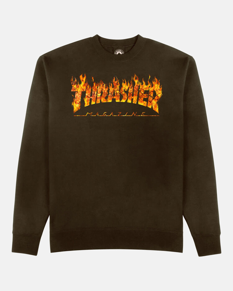 Thrasher Thrasher Inferno Crewneck | Dark Chocolate
