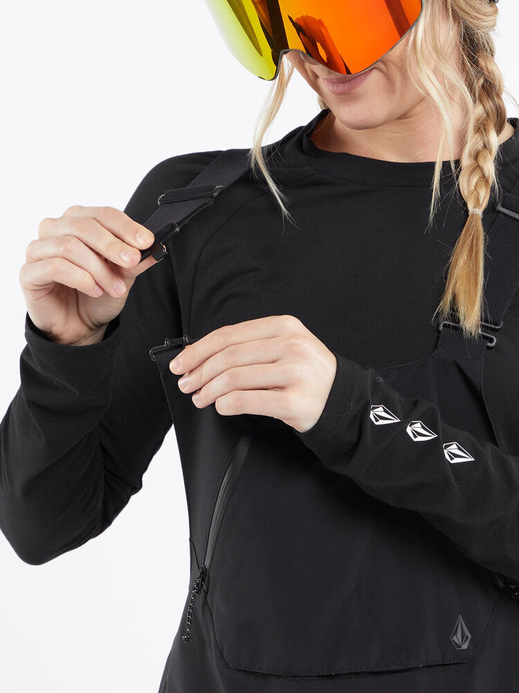 Volcom Volcom Womens Elm Stretch Gore Bib Overall 2026 | Black