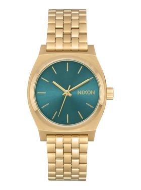 Nixon Nixon Medium Time Teller | Light Gold/Turquoise