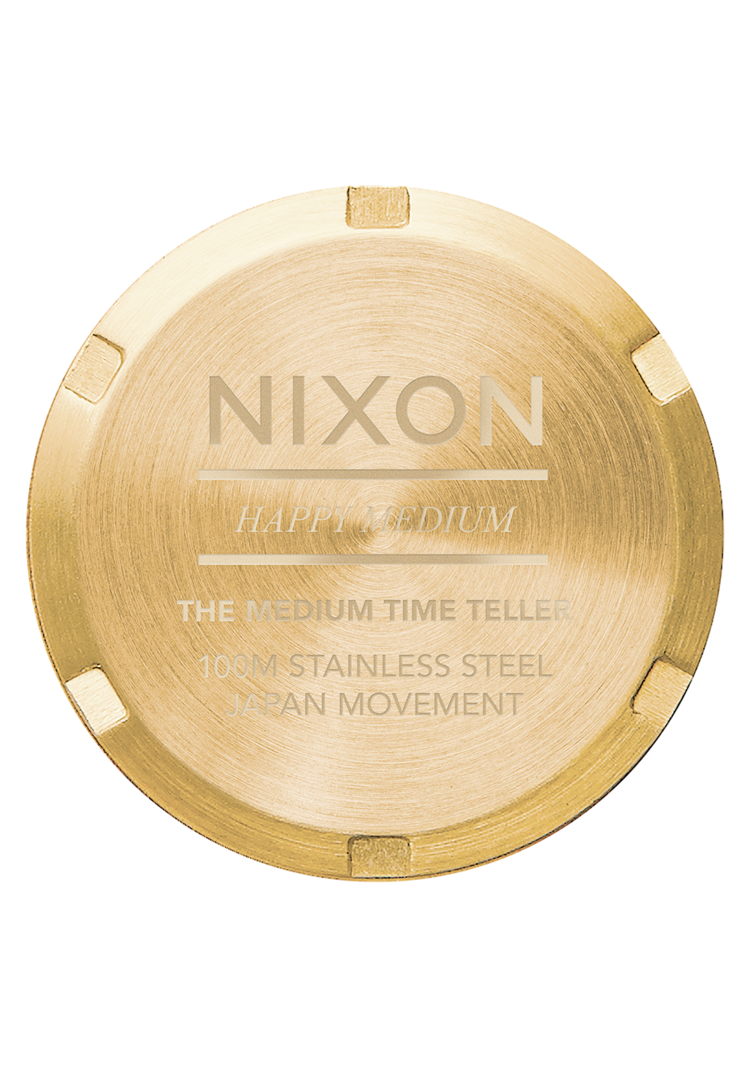 Nixon Nixon Medium Time Teller | Light Gold/Turquoise