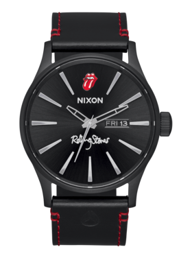 Nixon Nixon Rolling Stones Sentry Leather | All Black