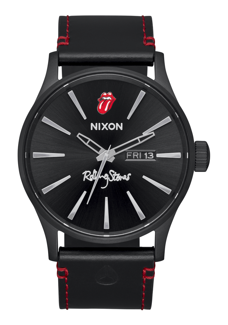 Nixon Nixon Rolling Stones Sentry Leather | All Black