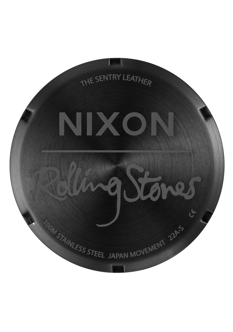 Nixon Nixon Rolling Stones Sentry Leather | All Black