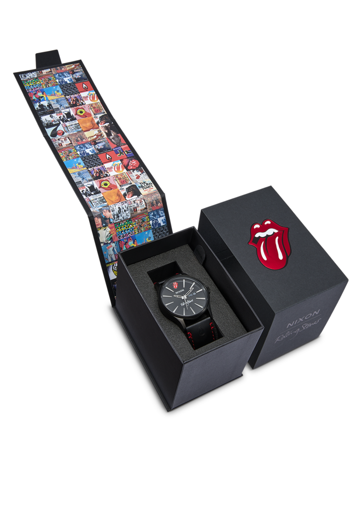 Nixon Nixon Rolling Stones Sentry Leather | All Black
