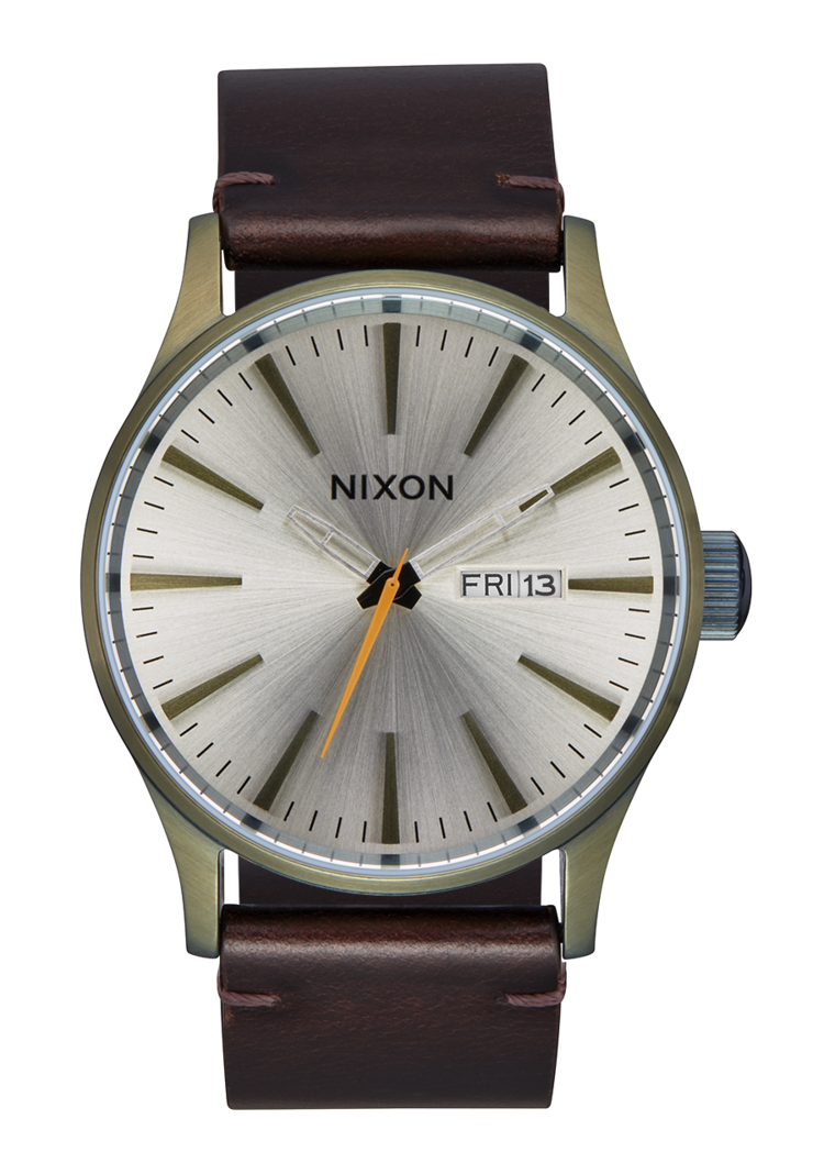 Nixon Nixon Sentry Leather | Vintage White/Surplus