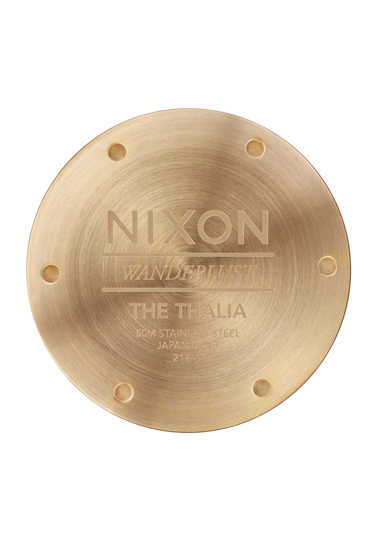 Nixon Nixon Thalia Leather | Light Gold/Black