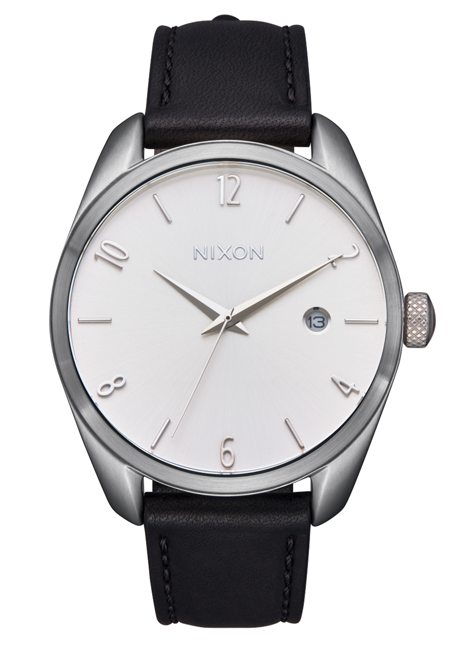 Nixon Thalia Leather | Silver/Black - The Drop Rideshop