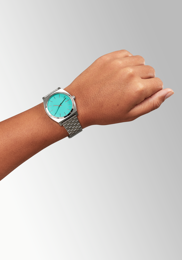 Nixon Nixon Time Teller | Silver/Turquoise