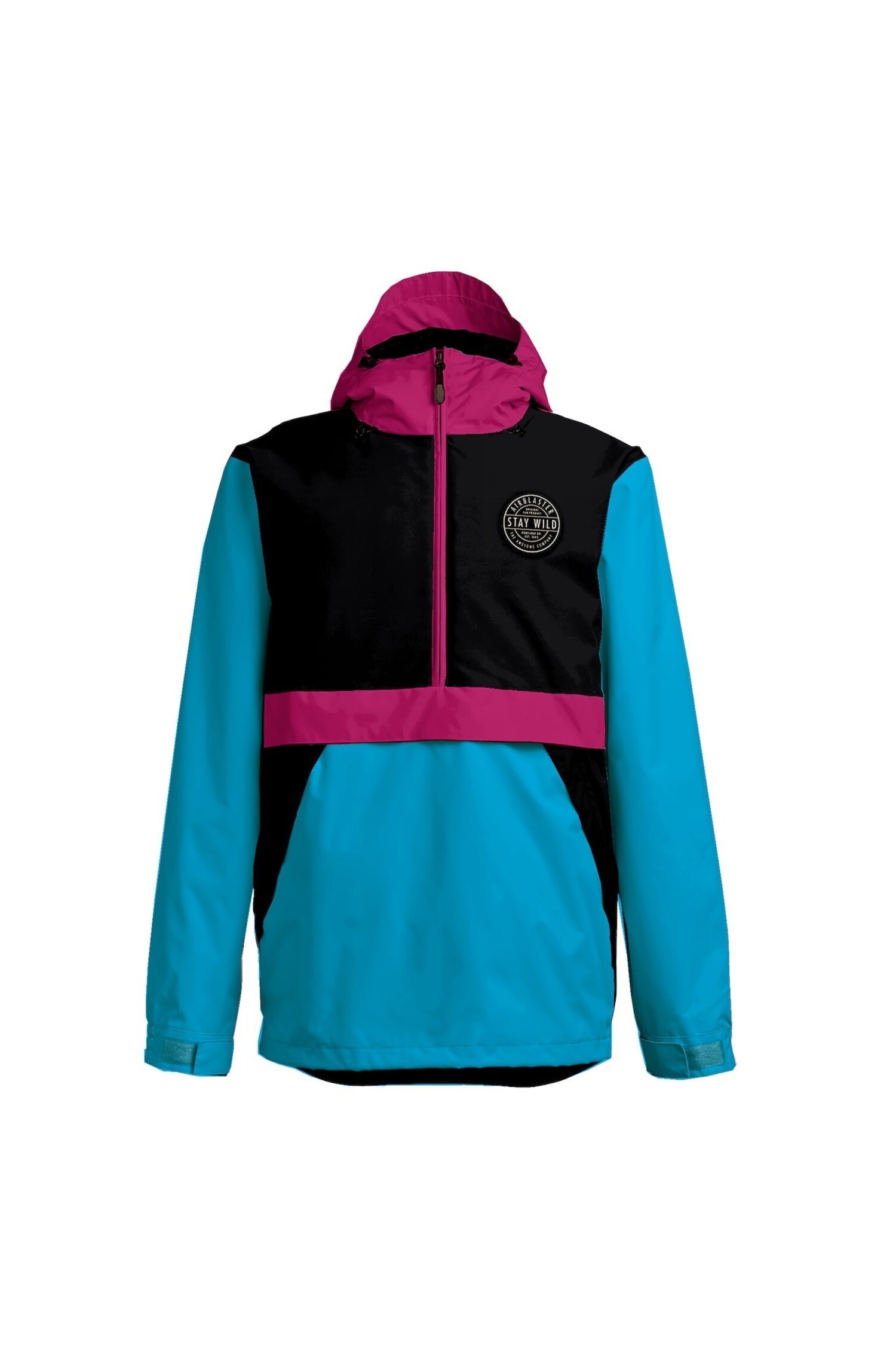 Airblaster M Trenchover Jacket W24 Bluebird Magenta Black S3