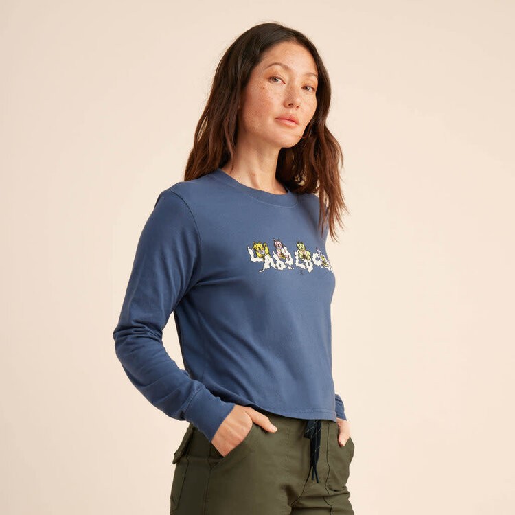 Roark Roark Womens Lady Luck Ls Tee | Deep Blue