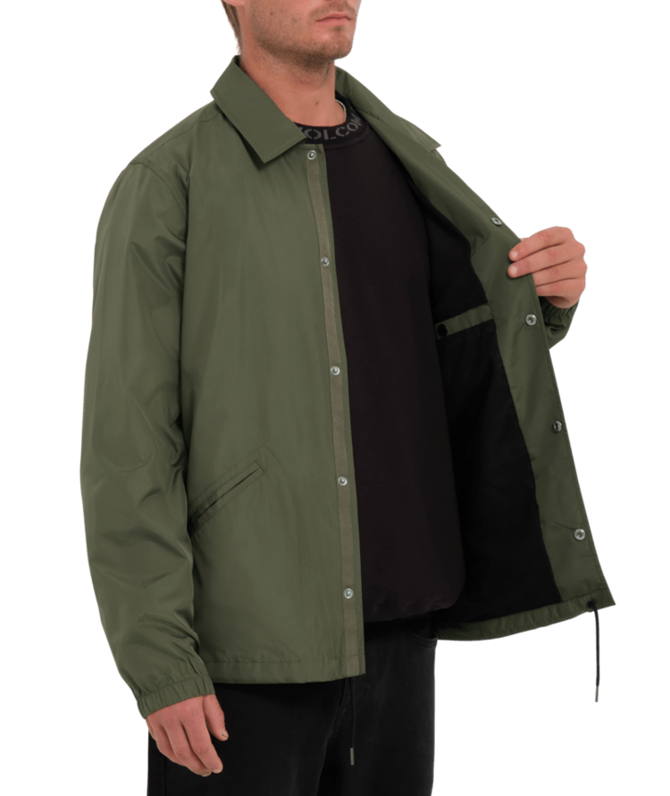 Volcom Volcom Mens Skate Vitals Coaches Jacket | Squadron Green
