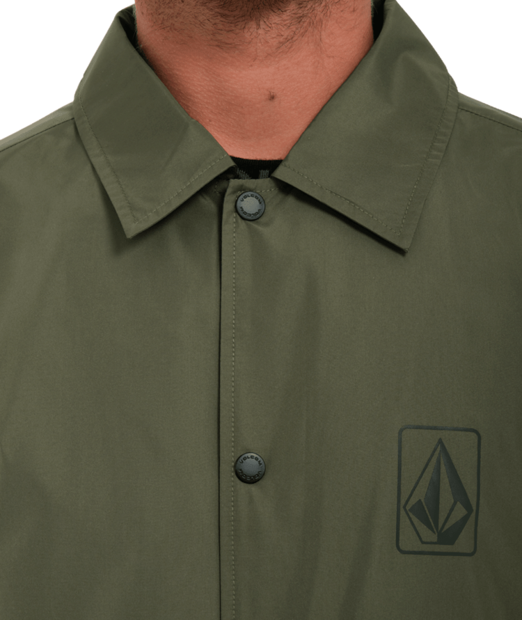 Volcom Volcom Mens Skate Vitals Coaches Jacket | Squadron Green