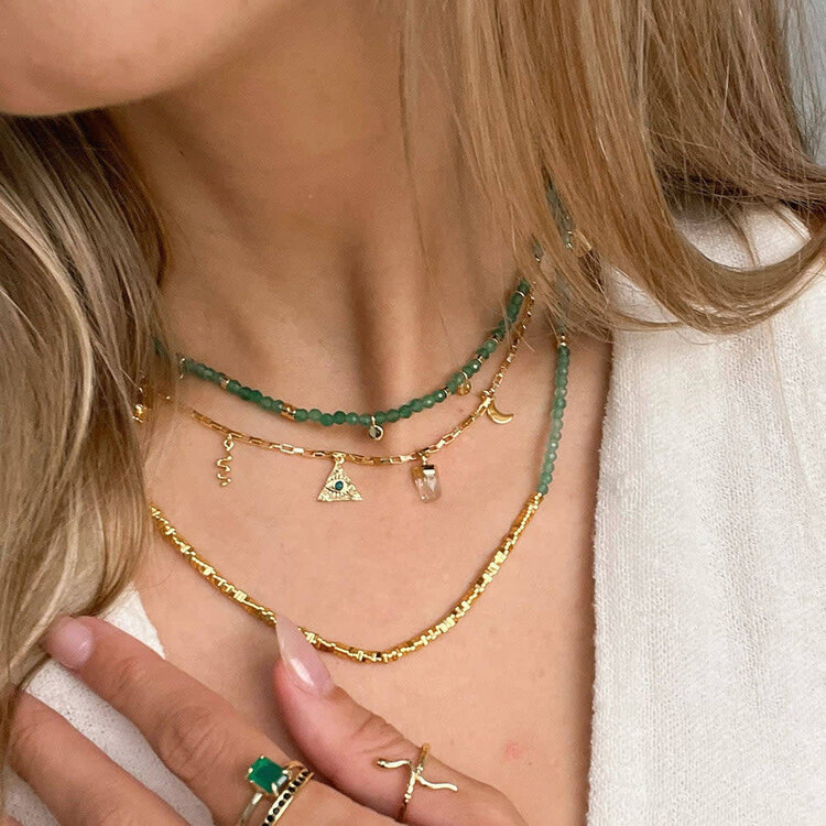 Pura Vida Pura Vida Mystics Mixed Charms Choker | Gold