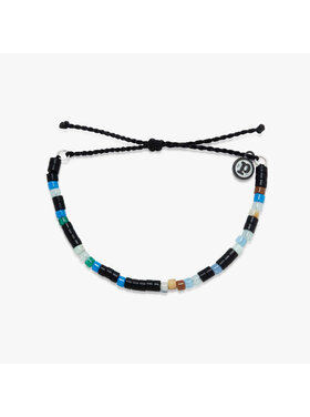 Pura Vida Pura Vida Men Mixed Seed Bead Cord Bracelet | Black
