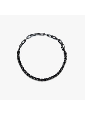 Pura Vida Pura Vida Men Carabiner Clasp Chain Bracelet | Black