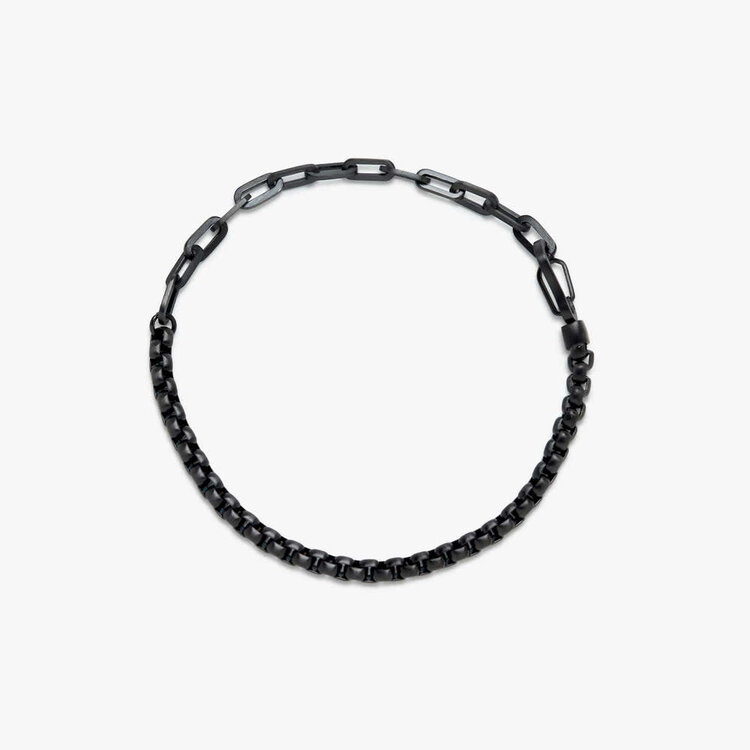 Pura Vida Pura Vida Men Carabiner Clasp Chain Bracelet | Black