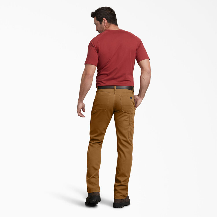 Dickies Dickies Mens Tough Max Duck Utility Pants Regular | Stonewashed Brown Duck