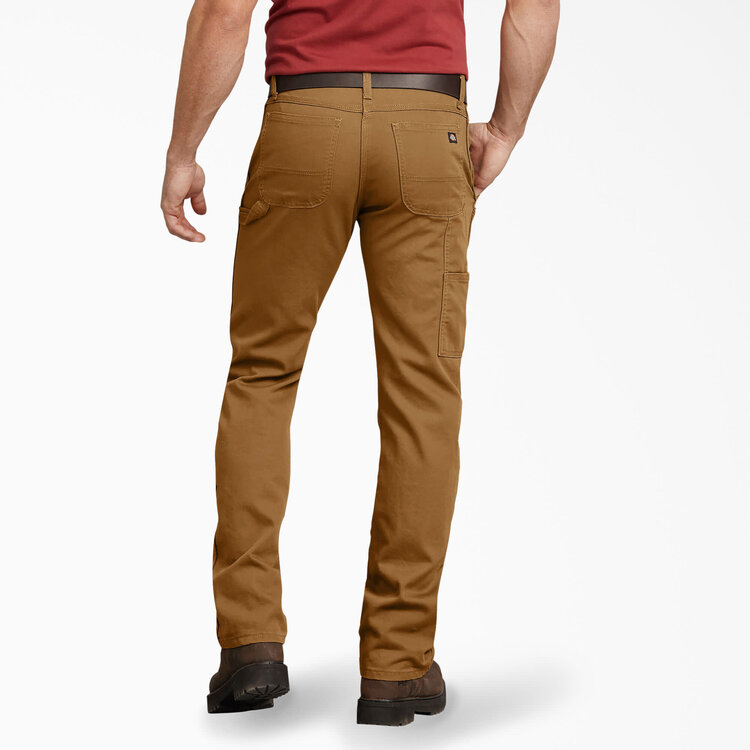 Dickies Dickies Mens Tough Max Duck Utility Pants Regular | Stonewashed Brown Duck