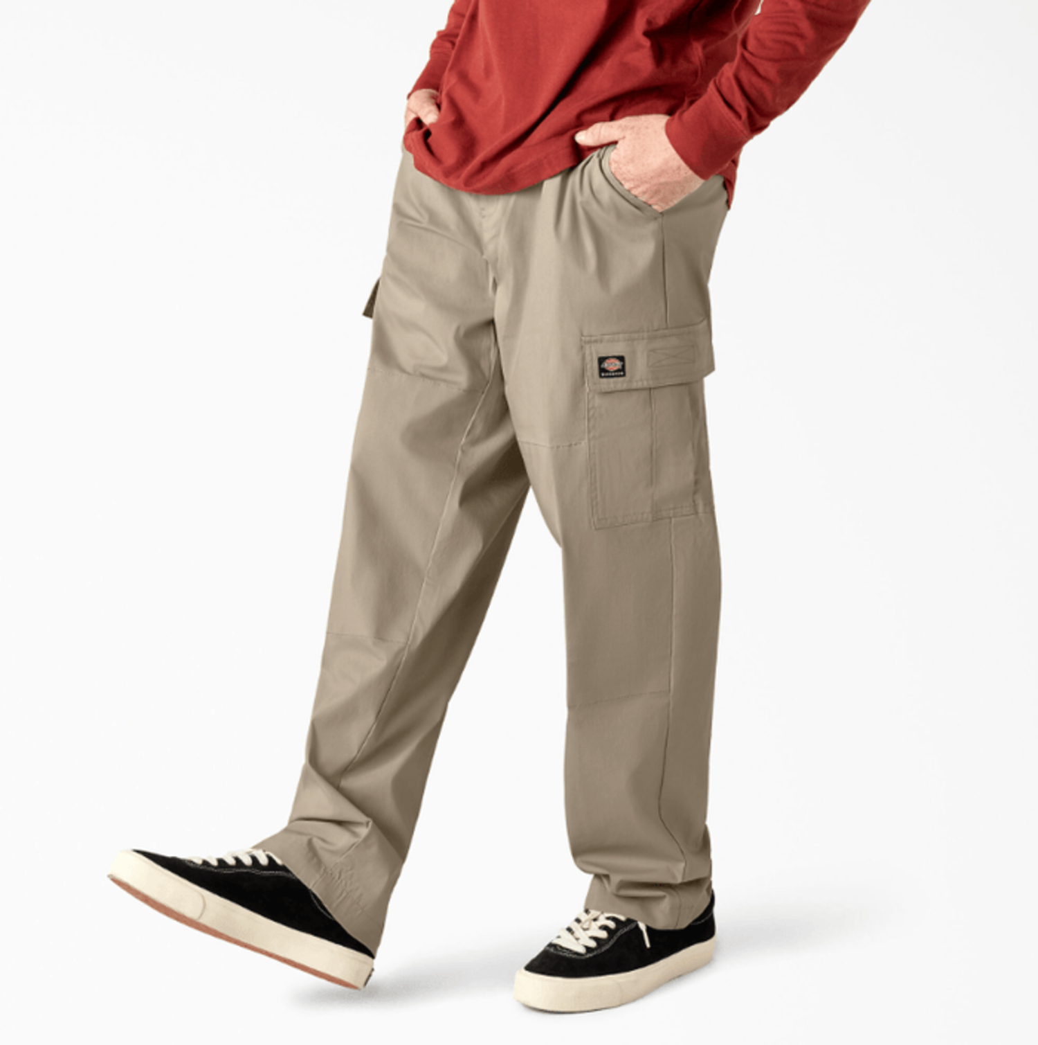 Dark Olive Solid Cotton Men Loose Fit Cargo Trousers - Selling Fast at  Pantaloons.com