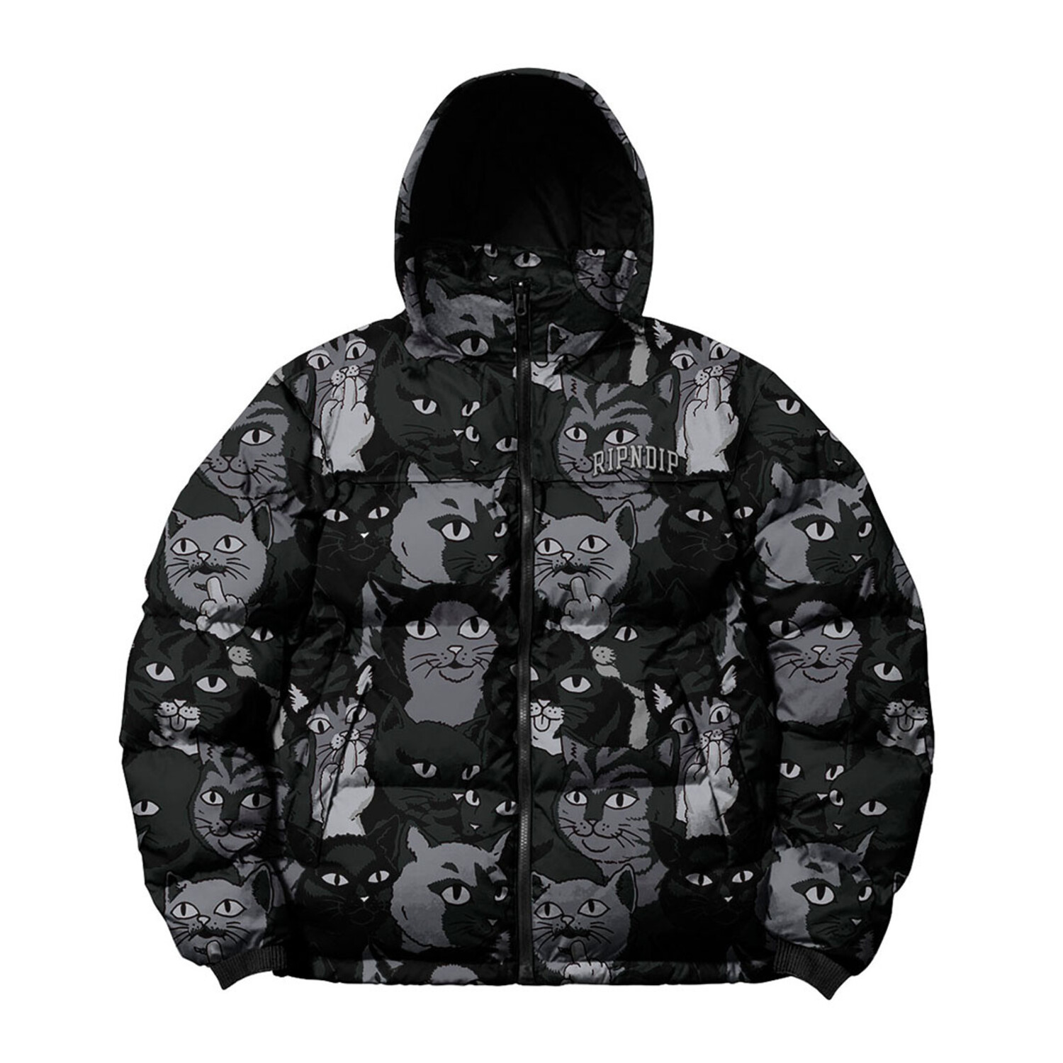 Rip n Dip Rip N Dip Family Tree Puffer Jacket | Black