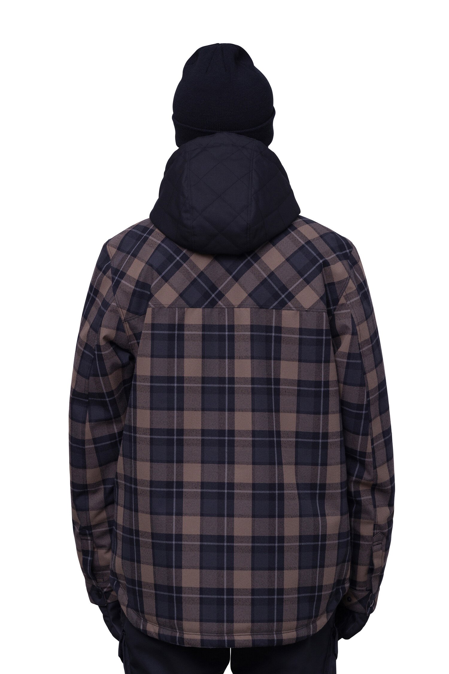 686 Mens Woodland Jacket W24  Tobacco Plaid - S3 Boardshop