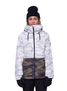686 686 Womens Athena Jacket W24 | White Camo Colorblock