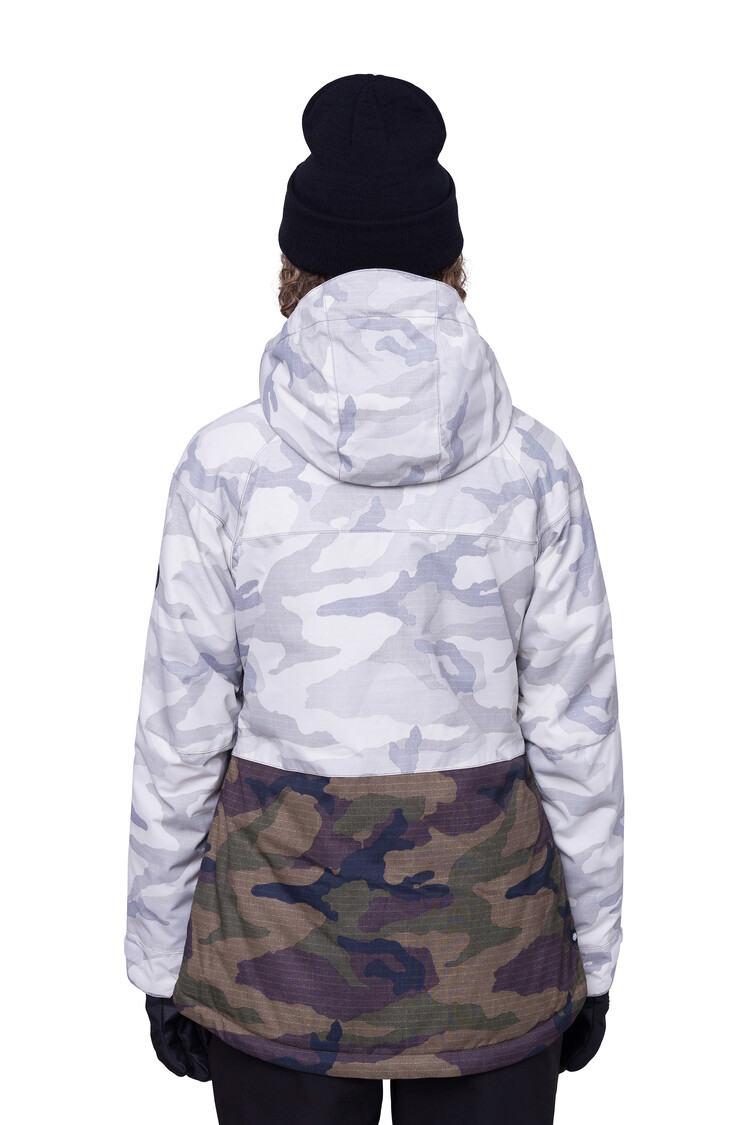 686 686 Womens Athena Jacket W24 | White Camo Colorblock