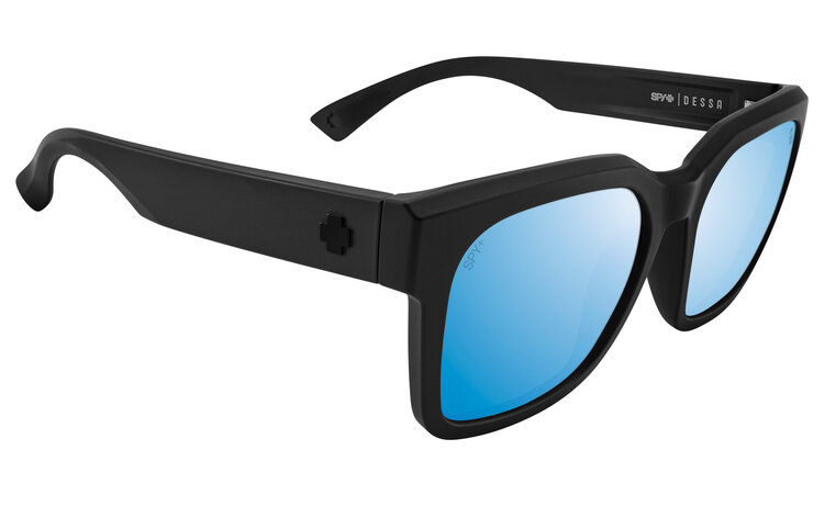 Spy Spy Dessa Matte Black | Happy Boost Polar Ice Blue Mirror