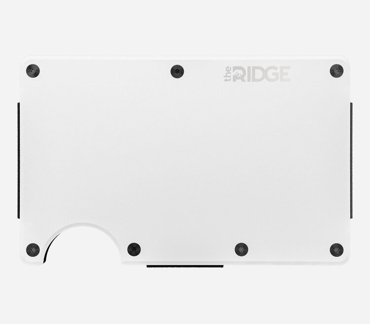 Ridge Ridge Aluminum - Money Clip | Matte White