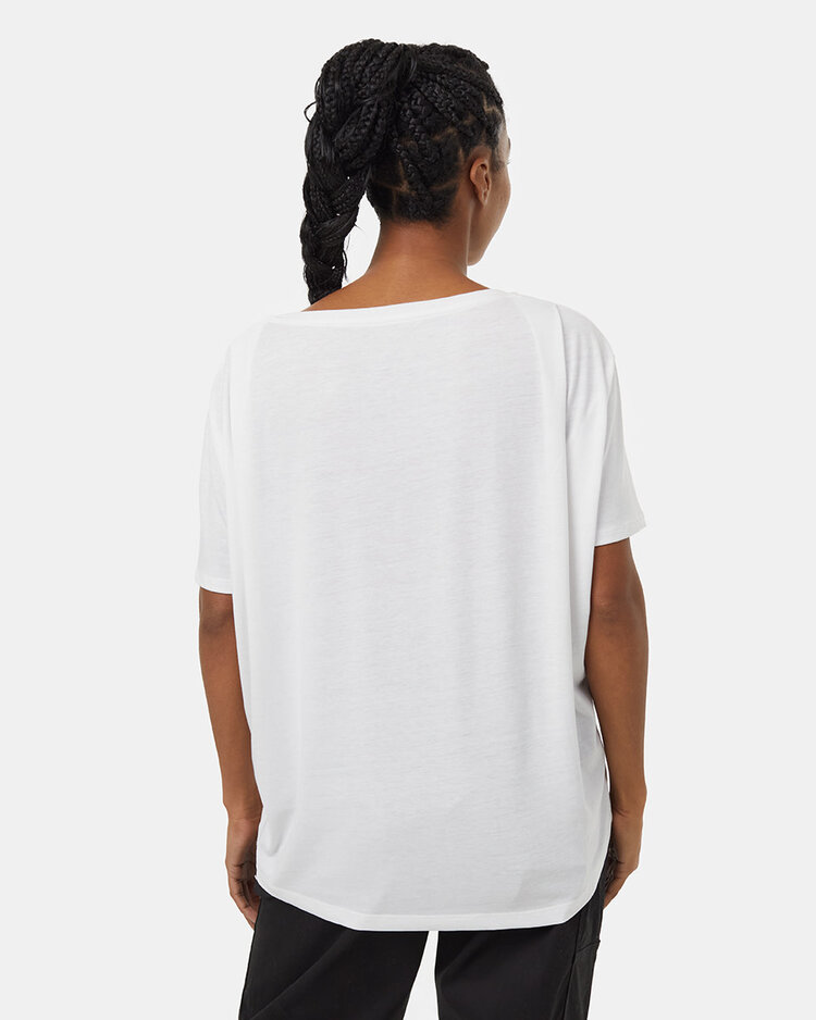 Tentree Tentree Treeblend High Low T-Shirt (Womens) | White