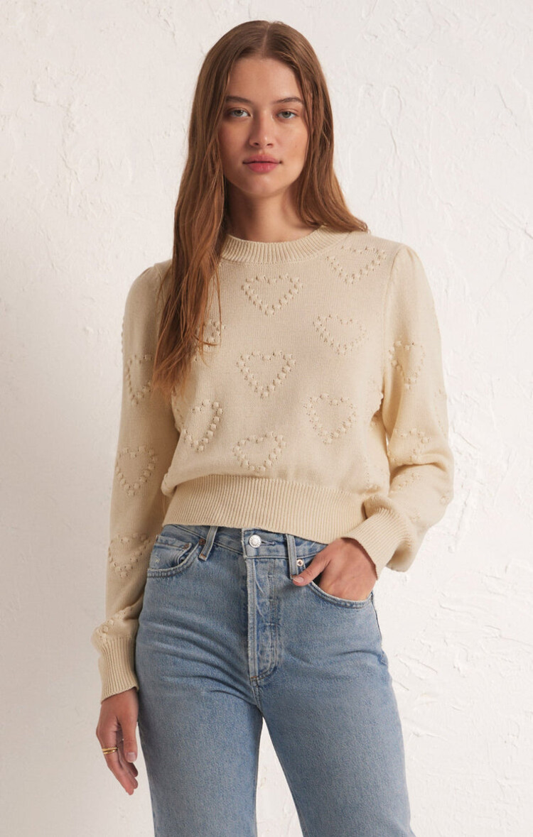 Z Supply Z Supply All We Need Is Love Sweater | Sandstone