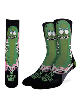 Good Luck Socks Good Luck Sock Rick And Morty Pickle Rick Socks (Mens) | 8-13