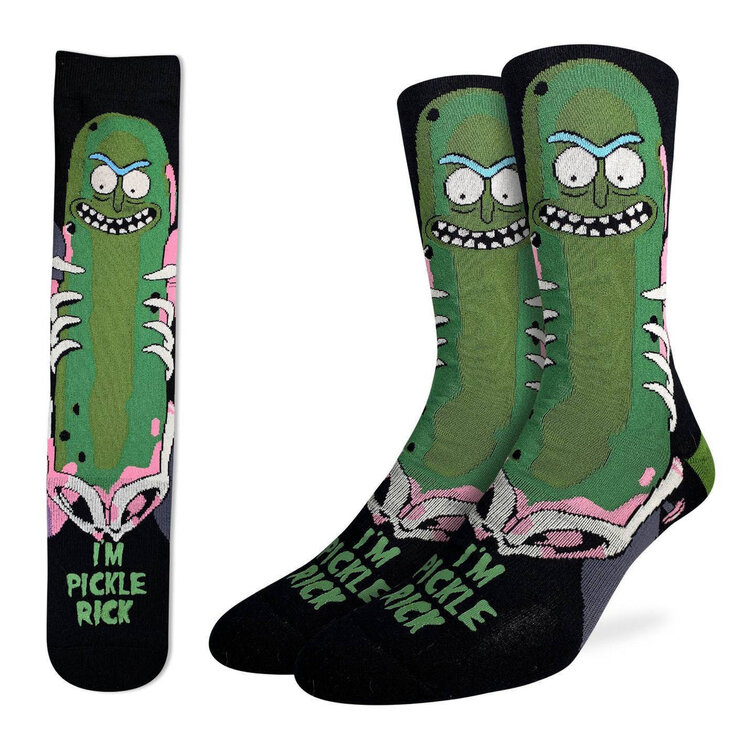 Good Luck Socks Good Luck Sock Rick And Morty Pickle Rick Socks (Mens) | 8-13
