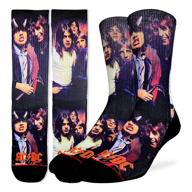 Good Luck Socks Good Luck Sock AC/DC Highway to Hell Socks (Mens) | 8-13