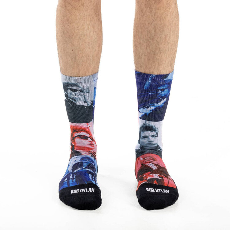 Good Luck Socks Good Luck Sock Mens Bob Dylan Red & Blue Socks | 8-13
