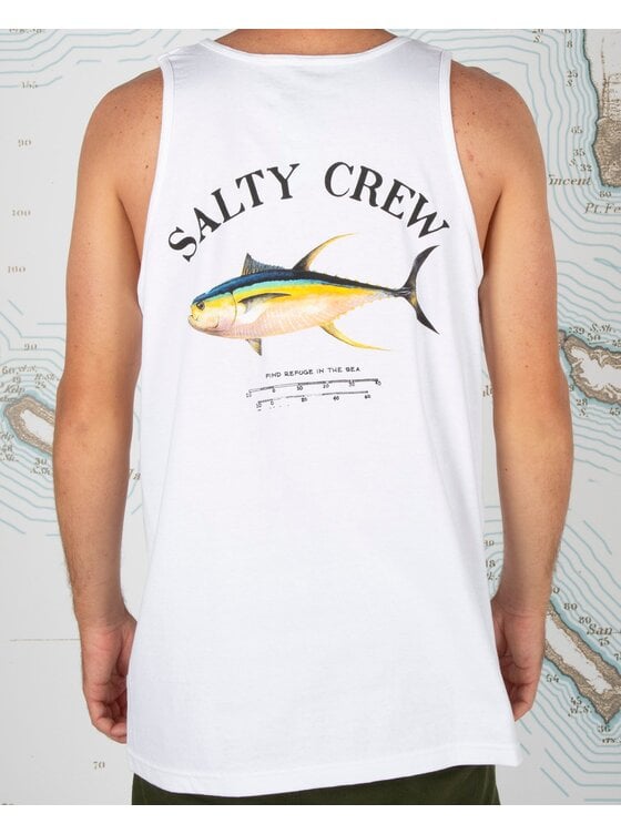 Salty Crew | Fishing Charters Tee L White