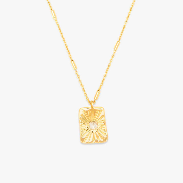 Pura Vida Pura Vida Heart Burst Pendant Necklace | Gold