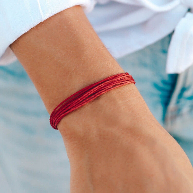 Pura Vida Pura Vida Original Bright Solid Bracelet | Red