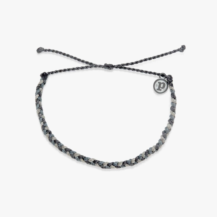 Pura Vida Pura Vida Mini Braided Multi Bracelet | Steel